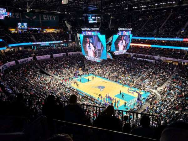 Spectrum Center, section: 205, row: f, seat: 1