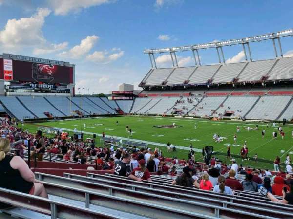 Williams-Brice Stadium, section: 8, row: 35, seat: 19