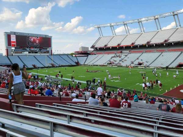 Williams-Brice Stadium, section: 9, row: 34, seat: 23