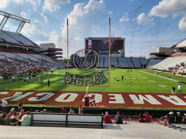 Williams-Brice Stadium, section: 12, row: 20, seat: 10