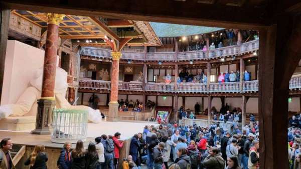 Globe Theatre at Shakespeare's Globe, section: Lower Gallery Bay M, row: e, seat: 86