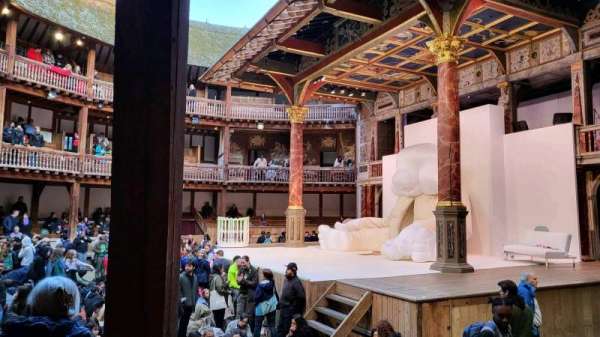 Globe Theatre at Shakespeare's Globe, section: Lower Gallery Bay E, row: d, seat: 21