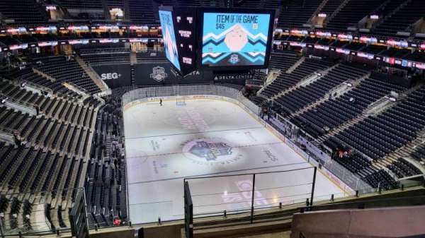 Delta Center, section: 124, row: 8, seat: 4