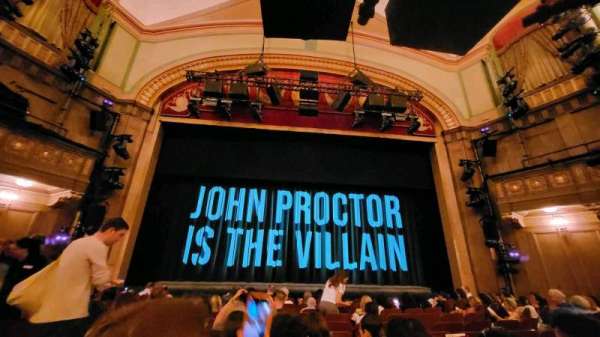 booth theatre, section: Orchestra C, row: h, seat: 108