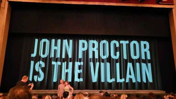 Booth Theatre, section: Orchestra C, row: h, seat: 108