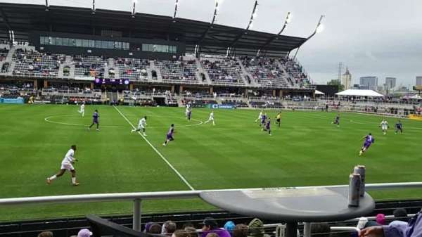 Lynn Family Stadium, section: 123, row: east rail a, seat: 4