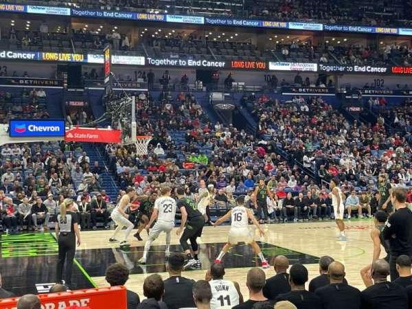 Smoothie King Center, section: 114, row: 7, seat: 9