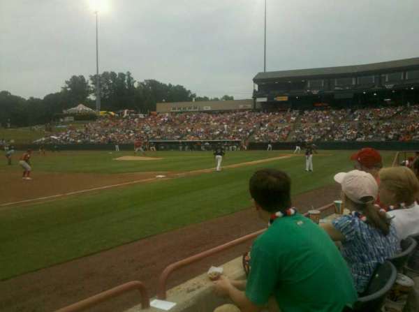 Prince George's Stadium, section: 122, row: B, seat: 10