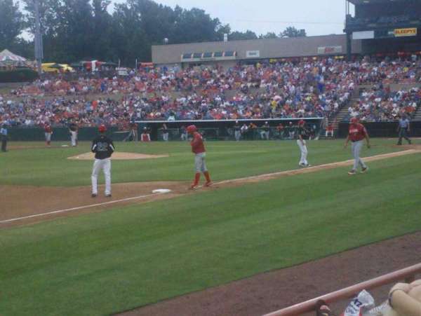 Prince George's Stadium, section: 122, row: B, seat: 10