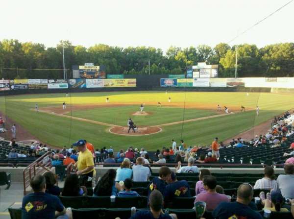 Prince George's Stadium, section: 101, row: K, seat: 5