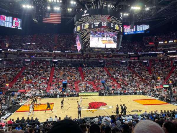 Kaseya Center, section: 107, row: 19, seat: 13