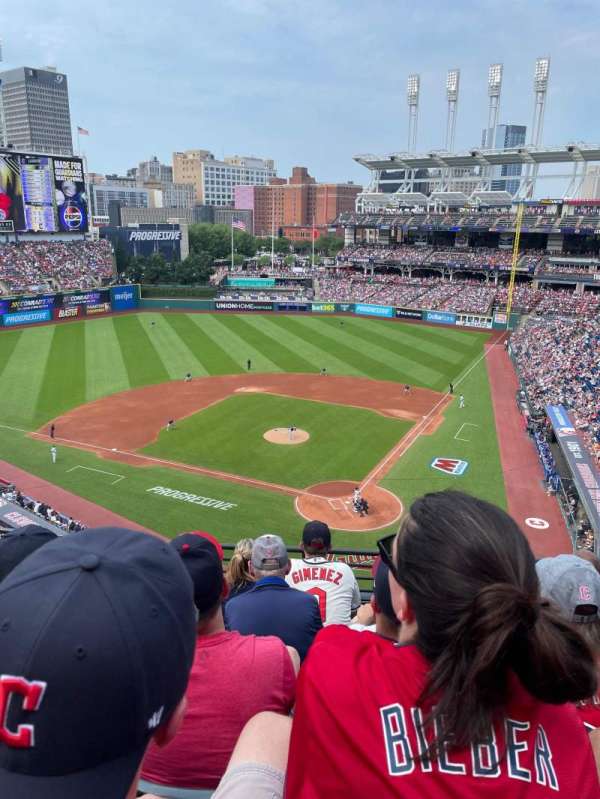 Progressive Field, section: 456, row: E, seat: 14