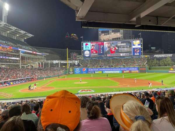 Progressive Field, section: 148, row: DD, seat: 3