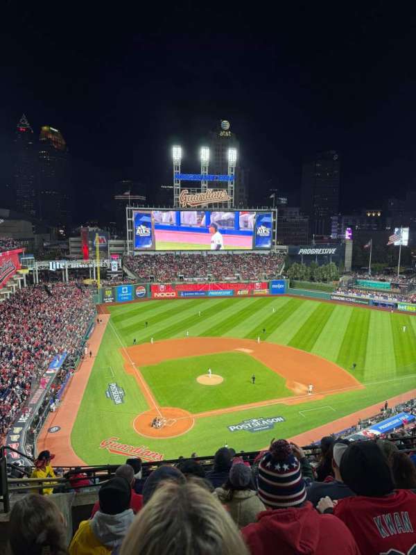 Progressive Field, section: 551, row: K, seat: 18