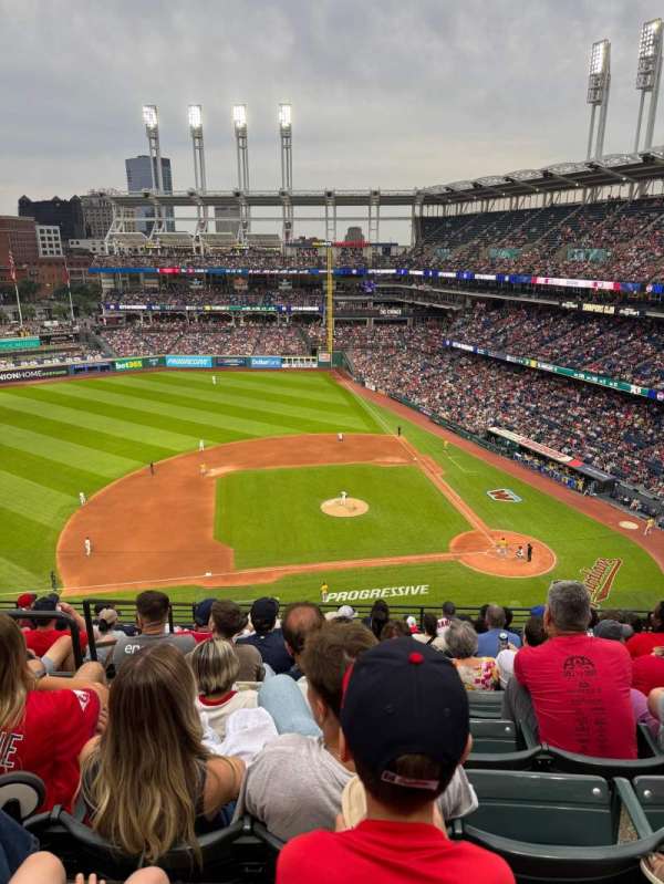 Progressive Field, section: 561, row: E, seat: 15