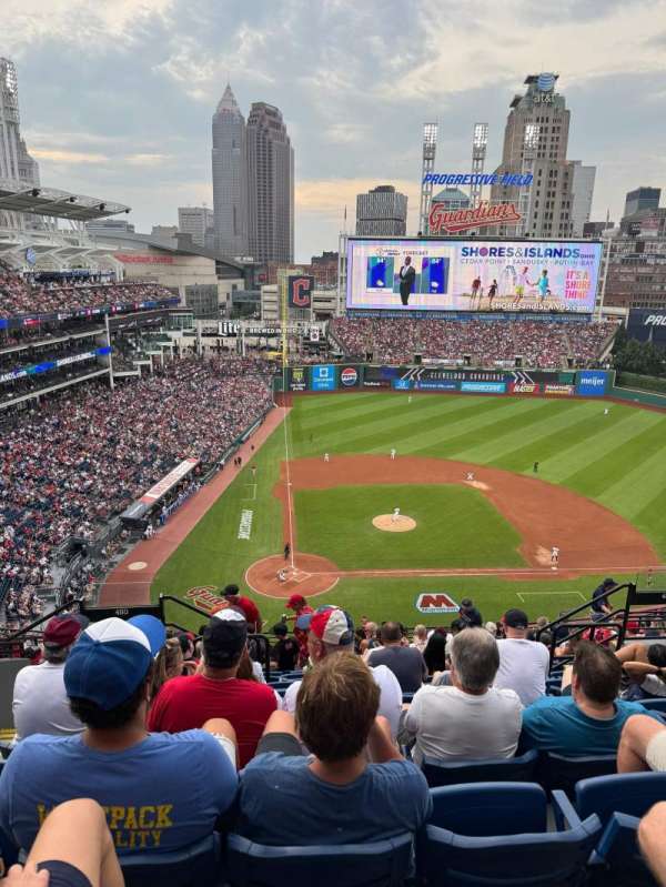 Progressive Field, section: 550, row: J, seat: 14