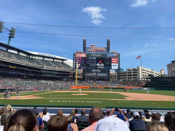 Comerica Park, section: 122, row: 16, seat: 7