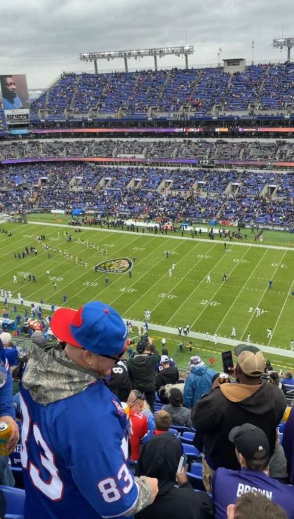 M&T Bank Stadium, section: 550, row: 20, seat: 1
