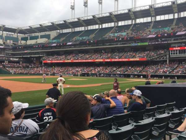 Progressive Field, section: 165, row: G, seat: 10