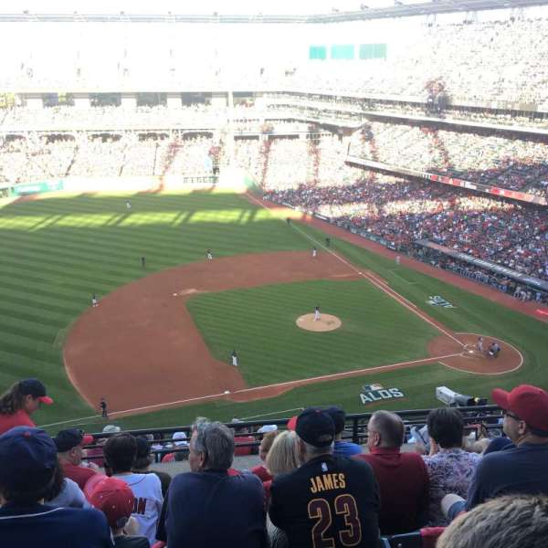 Progressive Field, section: 564, row: K, seat: 18