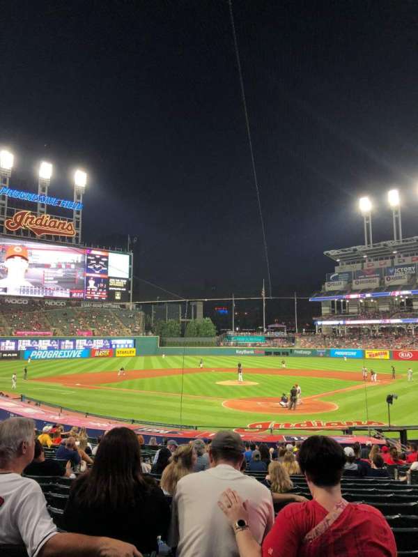 Progressive Field, section: 155, row: BB, seat: 5
