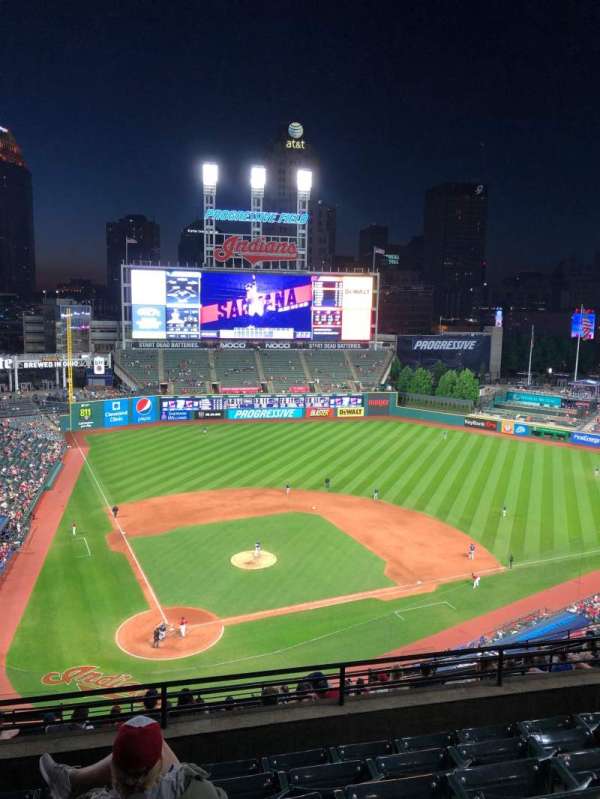 Progressive Field, section: 551, row: K, seat: 7