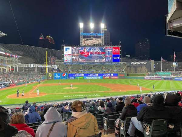 Progressive Field, section: 149, row: CC, seat: 1