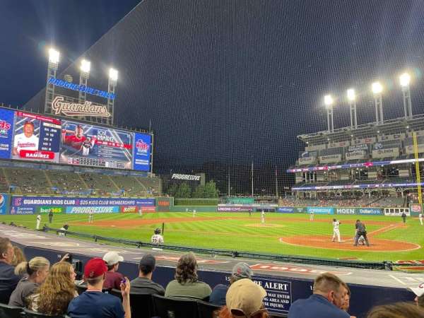 Progressive Field, section: 156, row: K, seat: 8