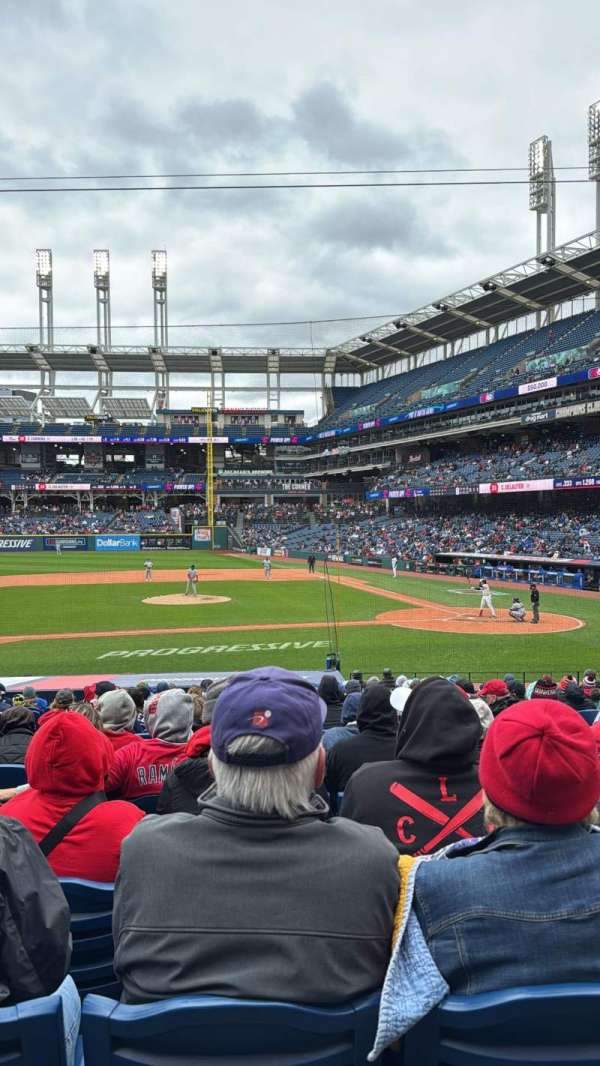 Progressive Field, section: 160, row: Y, seat: 6