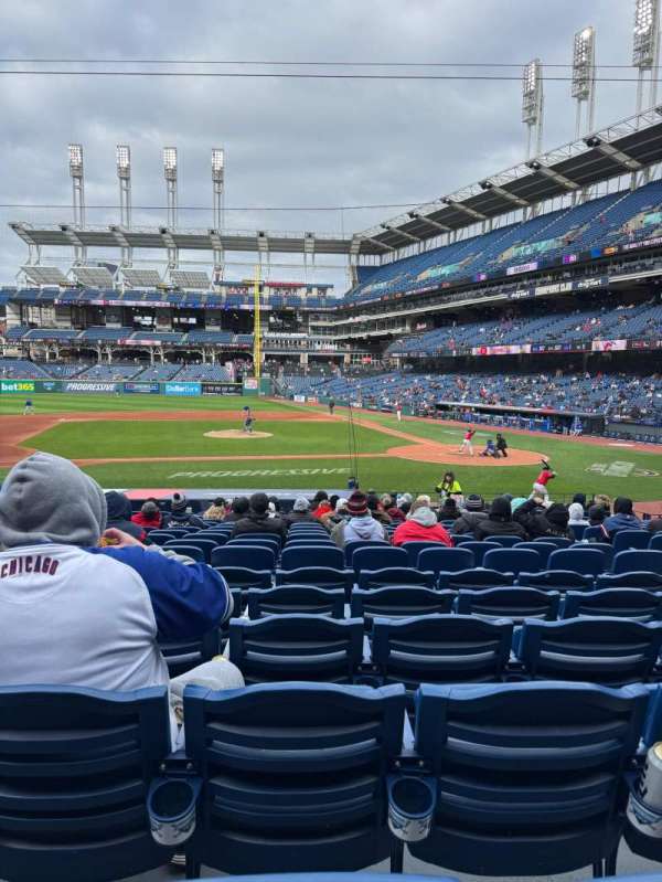 Progressive Field, section: 160, row: Y, seat: 6