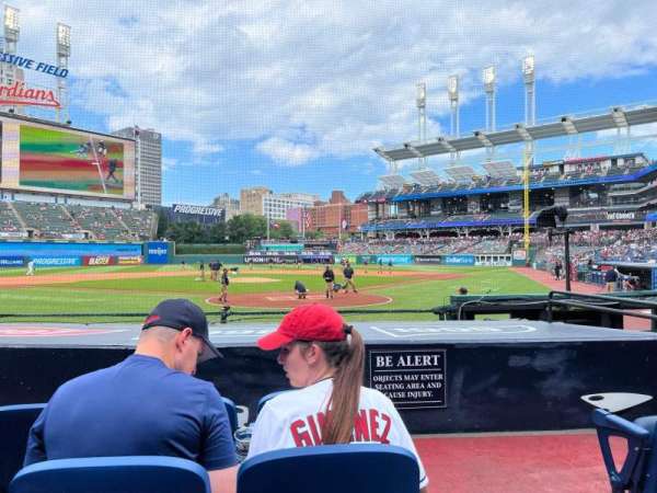 Progressive Field, section: 155, row: J, seat: 1