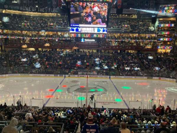 Nationwide Arena, section: C3, row: D, seat: 18