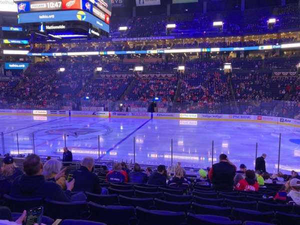 Nationwide Arena, section: 110, row: T, seat: 10