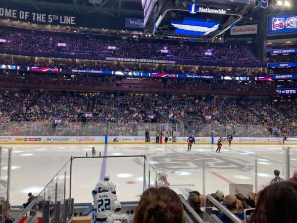 Nationwide Arena, section: 104, row: K, seat: 13