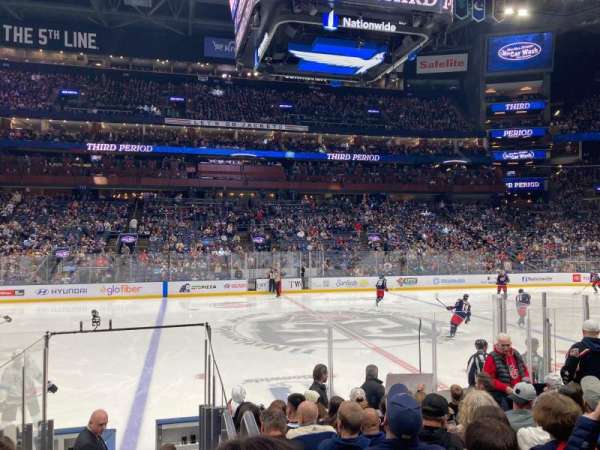 Nationwide Arena, section: 104, row: K, seat: 12