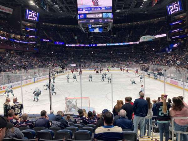 Nationwide Arena, section: 109, row: L, seat: 4