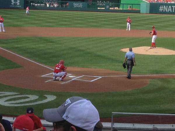 Nationals Park, section: 124, row: F, seat: 1
