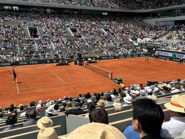 Court Philippe Chatrier, section: 10, row: 5, seat: 128