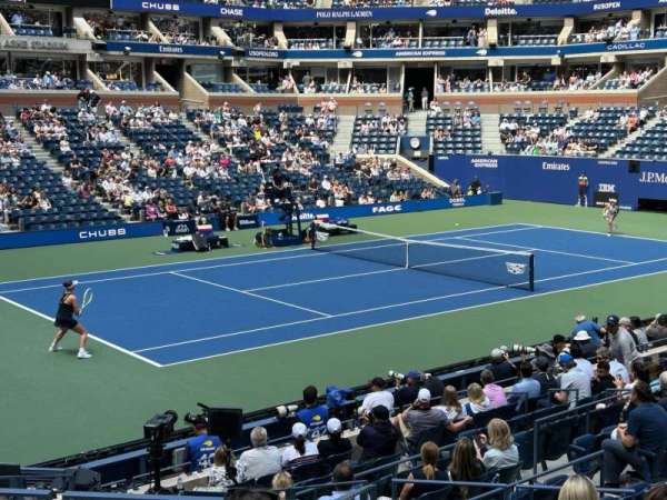 Arthur Ashe Stadium, section: 10, row: H, seat: 5