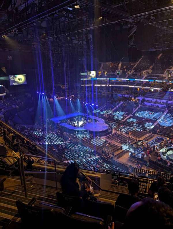 Spectrum Center, section: 205, row: L, seat: 20
