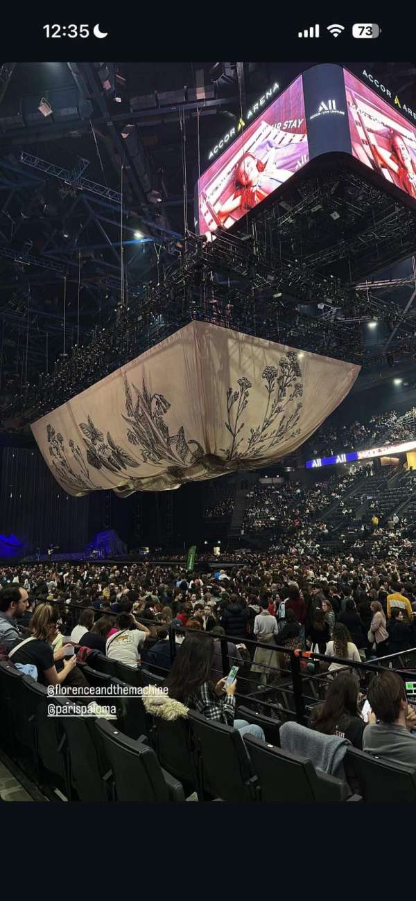 Accor Arena, section: Gradin P, row: 24, seat: 25
