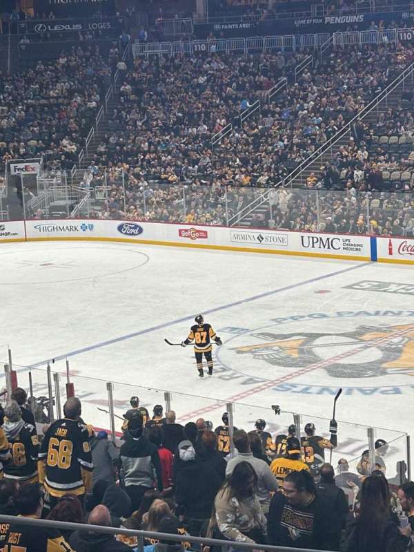 PPG Paints Arena, section: 122, row: Y, seat: 2