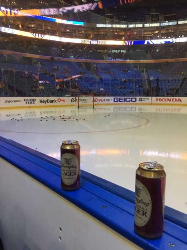 KeyBank Center, section: 118, row: 1, seat: 9