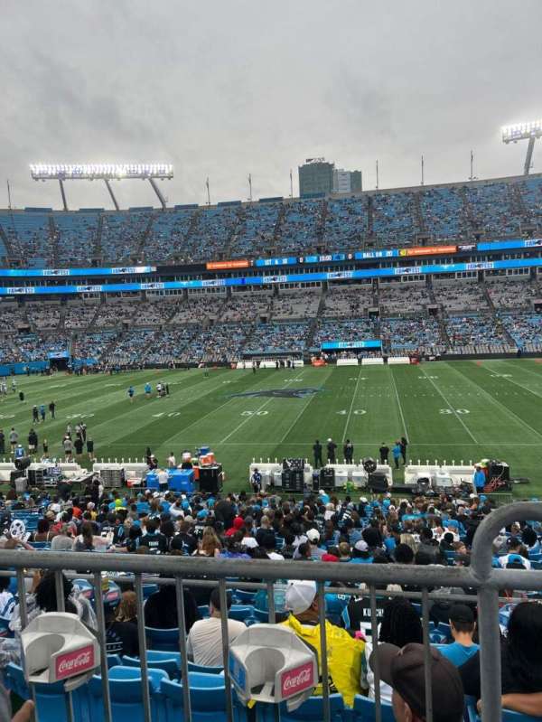 Bank of America Stadium, section: 343, row: 2, seat: 4