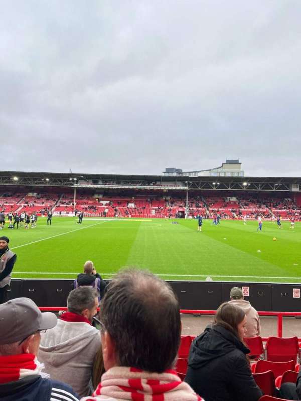 City Ground, section: R, row: 03, seat: 98