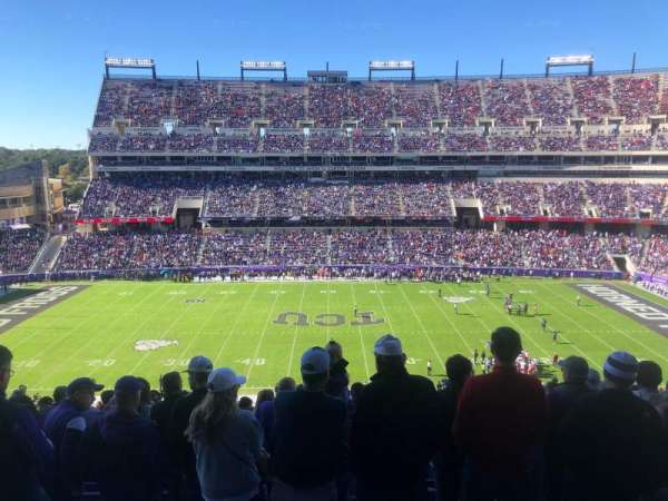 Amon G. Carter Stadium, section: 234, row: KK, seat: 16