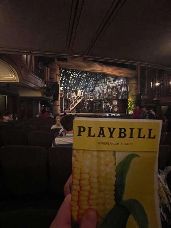 Nederlander Theatre, section: Orchestra L, row: M, seat: 13