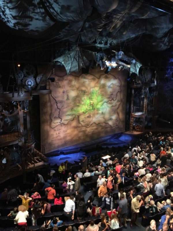 Gershwin Theatre, section: Front Mezzanine L, row: Dd, seat: 1