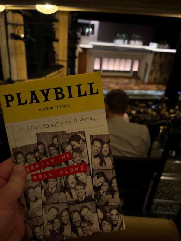 Hudson Theatre, section: Dress Circle L, row: G, seat: 1