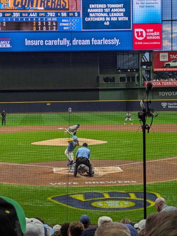 American Family Field, section: 118, row: 15, seat: 4